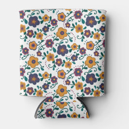 70:s Folk Art Ditzy Retro-Daisy i judiska toner