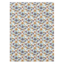 70:s Folk Art Ditzy Retro-Daisy i judiska toner