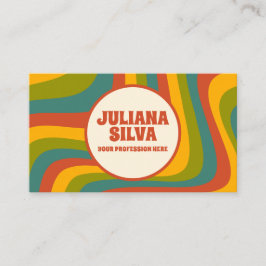 70:s Groovy med QR-Affärskort Visitkort