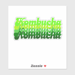 70:s Kombucha - Vinyl Sticker Klistermärken