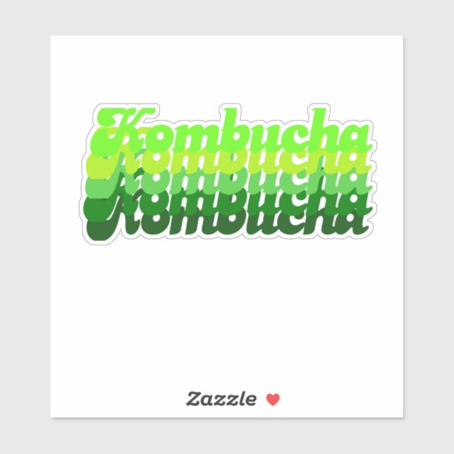 70:s Kombucha - Vinyl Sticker Klistermärken (Ark)