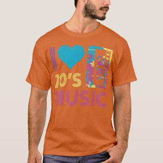 70:s Music I kärlek 70:s Music Audio Cassette T Shirt