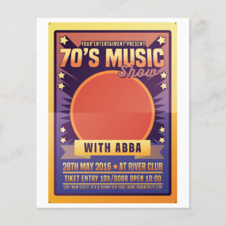 70:s musikshow flygblad
