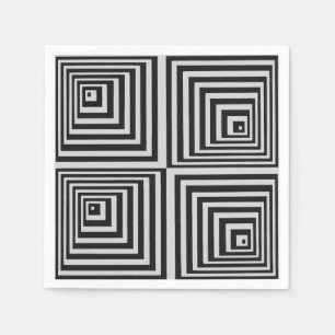 70:s Op Art Pappersservett