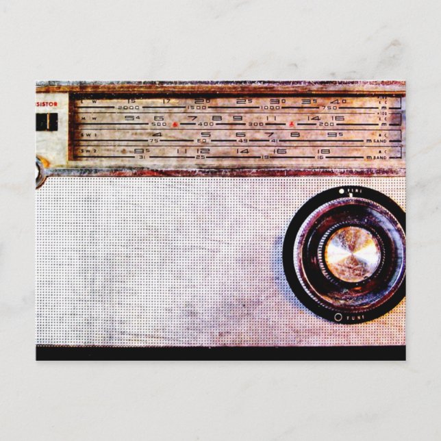 70:s radio vykort (Framsida)