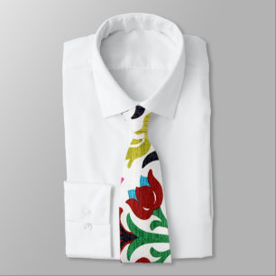 70:s Retro-Blommigt Tips för primär Färg-Blomm Slips