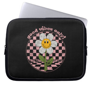 70:s Retro-Daisy Endast goda vibes Laptop Fodral