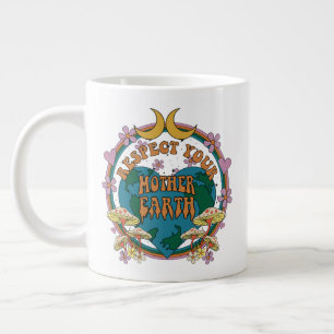 70:s Retro Mor Earth Graphic Jumbo Mugg