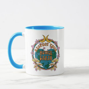 70:s Retro Mor Earth Graphic Mugg