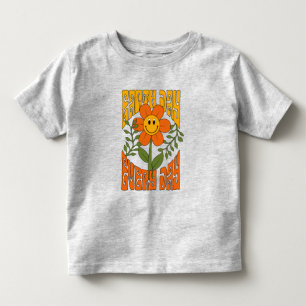 70:s Retro Smiling Daisy Flower T Shirt