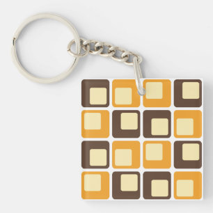70:s Retro Square Shapes Mönster
