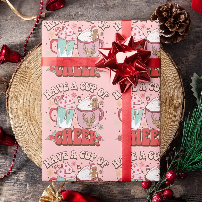 70:s Retro Typography Cute Kopp av Cheer Presentpapper (Skapare uppladdad)