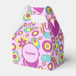 70:s Vibes Lila Färg sommaren Mönster Presentaskar