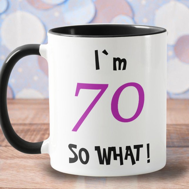 70 så Vad Rolig Inspirerande 70-årsdag Mugg (Skapare uppladdad)