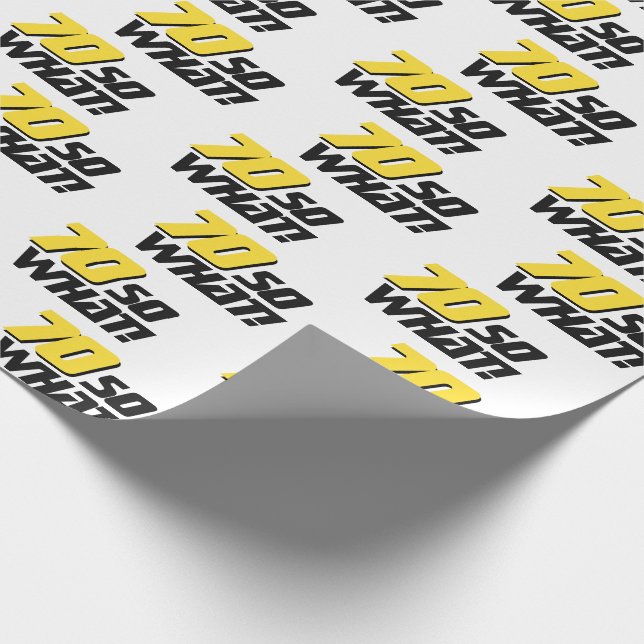 70 så vad Rolig typografi Modern 70-årsdag Presentpapper (Hörn)