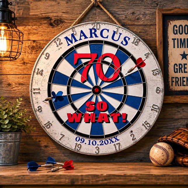 70 så vad Roligt Citat 70-årsdag Dartboard Darttavla (Skapare uppladdad)