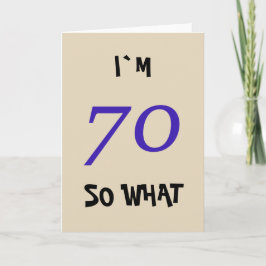 70 så Vad Roligt Citat Modern 70-årsdag Kort