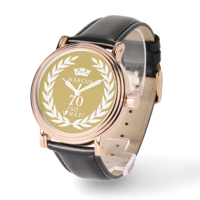 70 Så vilken fin Laurel-utandning Krona 70:e födel Armbandsur (Vinkel)