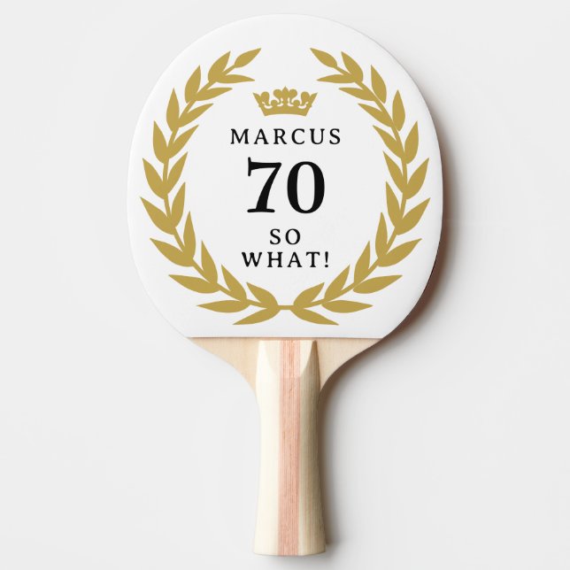 70 Så vilken fin Laurel-utandning Krona 70:e födel Pingisracket (Framsidan)