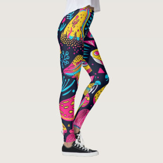 70-tal 60-tal Psykedelisk Hippie Retro Hip Leggings