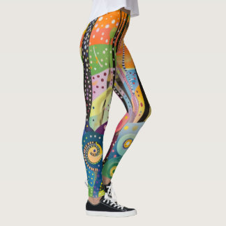 70-tal 60-tal Psykedelisk Hippie Retro Hip Leggings