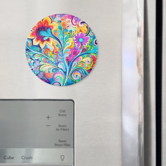 70-tal 60-tal Psykedelisk Hippie Retro Hip Magnet