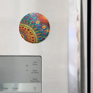 70-tal 60-tal Psykedelisk Hippie Retro Hip Magnet