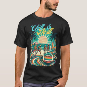 70-tal Groovy Sports Beachwear T Shirt