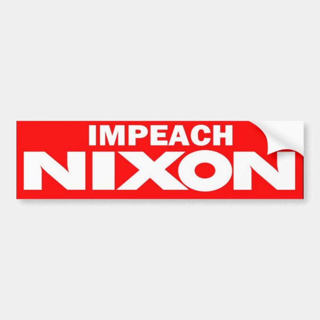70-tal Impeach den Nixon vintagebildekalet Bildekal (Framsidan)