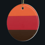 70-tal Retro 3 stripe Vintage Färg Mönster Julgransprydnad Keramik<br><div class="desc">70-talets Retro Three Rand Vintage Färg Globe Trotters specialiserar sig på idiosynkratiska bilder från hela världen. Här hittar du unika hälsningskort,  vykort,  Poster,  Mousepads med mera.</div>