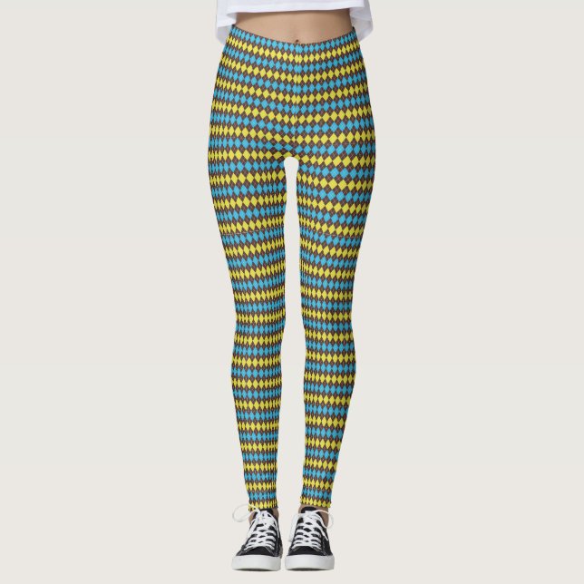 70-talet Scottish Tartan-Mönster Leggings (Framsida)