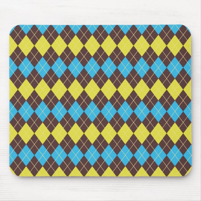 70-talet Scottish Tartan-Mönster Musmatta (Framsidan)