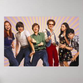 70-talet Visa Kelso Hyde Eric Fez Donna Jackie Poster