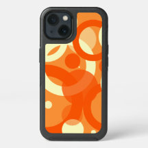 70-talets Aestetisk Orange Swirl