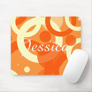 70-talets Aestetisk Orange Swirl Musmatta