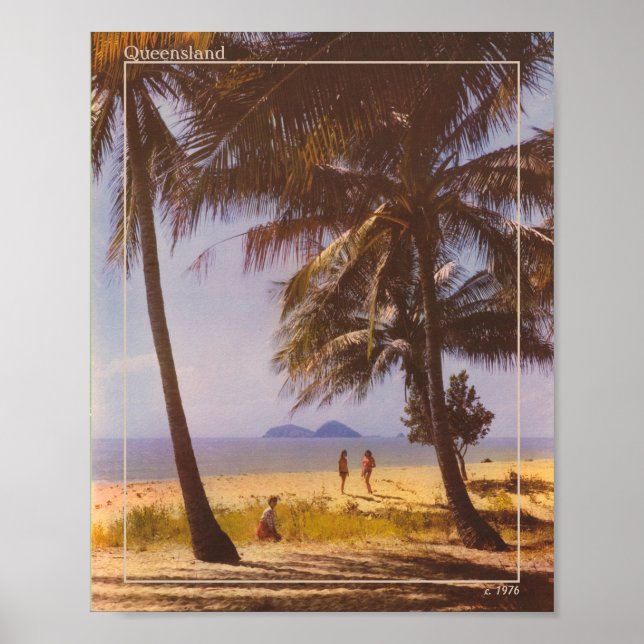 70-talets Australienfoto vintage resor Poster (Framsidan)