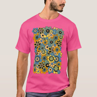 70-talets blomsterkraft t shirt