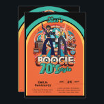 70-talets Boogie Retro Disco Dancing Födelsedagsfe Inbjudningar<br><div class="desc">Unik modern Retro 70's Boogie Disco Dancing Födelsedagsfest inbjudan. *** ORDNINGEN SEMI-GLOSS för korttyp ***</div>