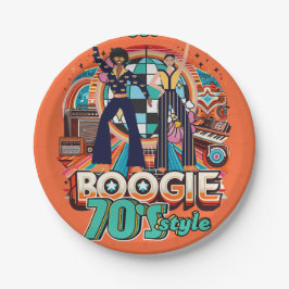 70-talets Boogie Retro Disco Dancing Partyware Din