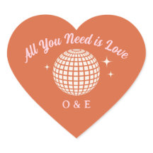 70-talets Disco Boll Sparkles Retro Bröllop Initia