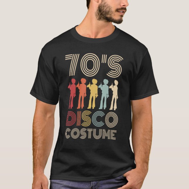 70-talets Disco Costume 70 Stilar 1970-talets Mana T Shirt (Framsida)