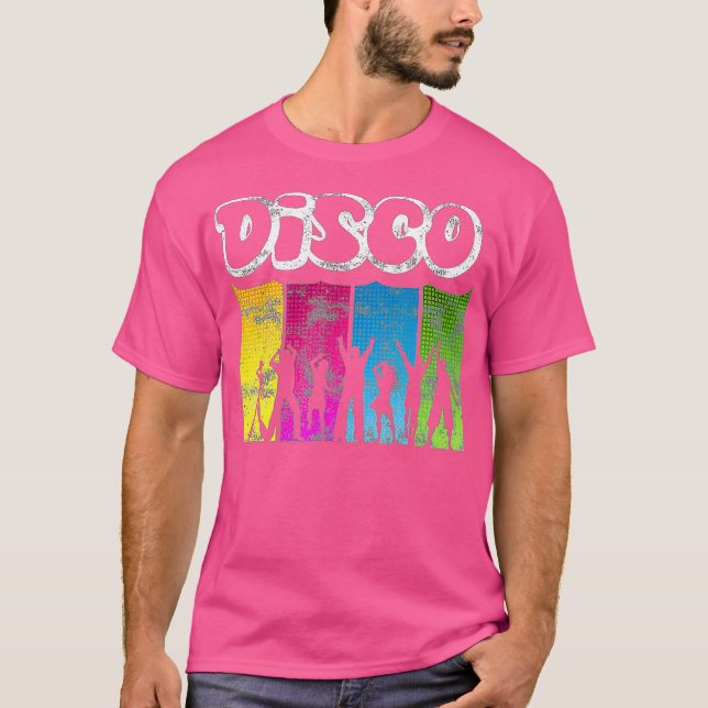 70-talets Disco Dancers Retro 60-talets Klubb Danc T Shirt (Framsida)