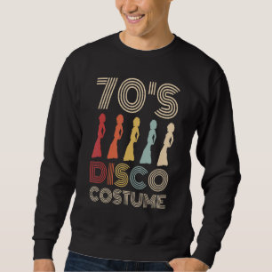 70-talets Discostume 70 Stilar 1970-åring Kvinnor Lång Ärmad Tröja