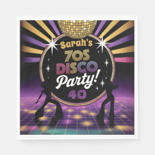 70-talets diskotek party 70-årsjubileum hippy föde pappersservett