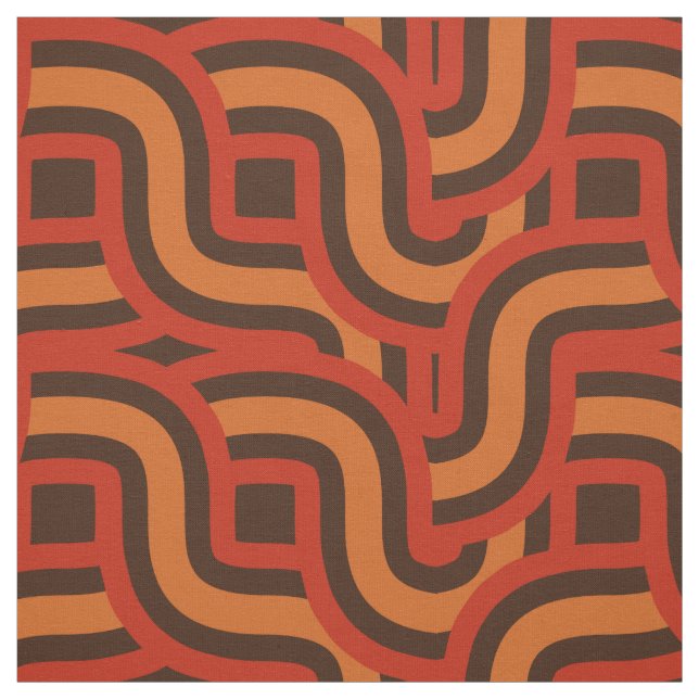 70-talets färg-återväv med mönster tyg (Provkarta)