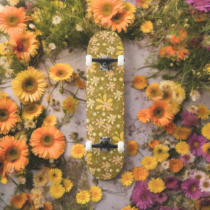 70-talets Garden-Gult Mini Skateboard Bräda 18,5 Cm