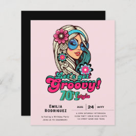 70-talets Groovy Boogie Retro Disco-Födelsedagsfes