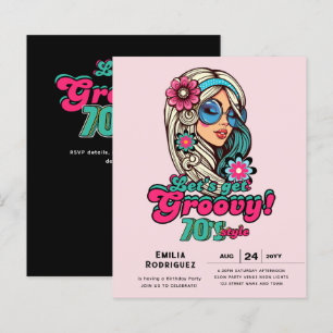 70-talets Groovy Boogie Retro Disco-Födelsedagsfes