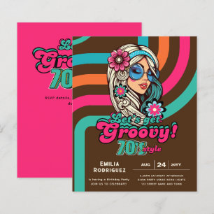 70-talets Groovy Boogie Retro Disco-Födelsedagsfes
