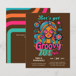 70-talets Groovy Boogie Retro Disco-Födelsedagsfes